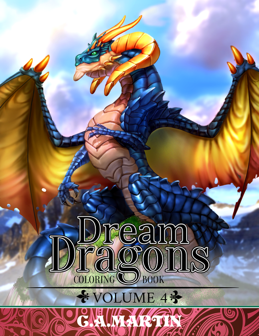 Dream Dragons Coloring Book VOL4