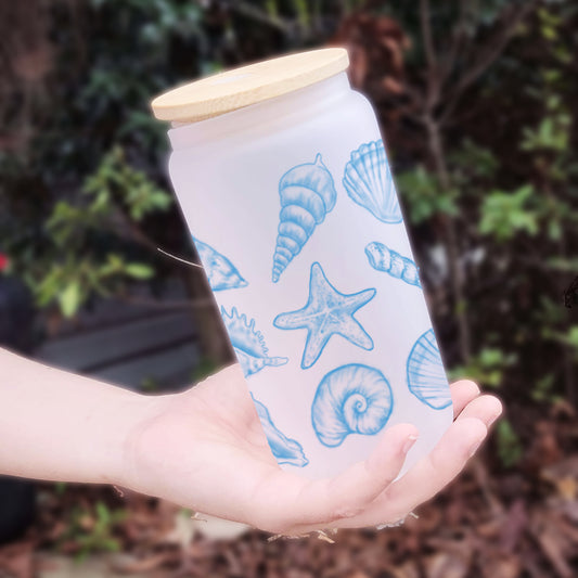 Seashell 16oz Frosted Tumblr Cup