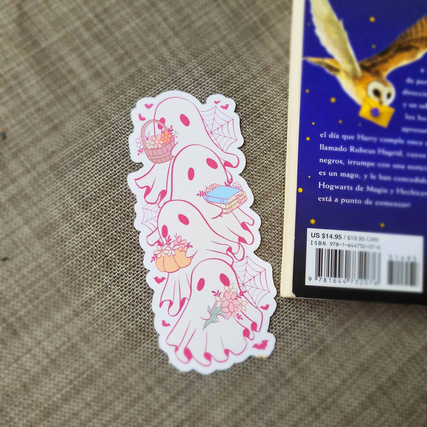 Halloween Pastel Ghost Bookmark