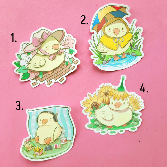 Cute Duckie Set Vinyl Stickers