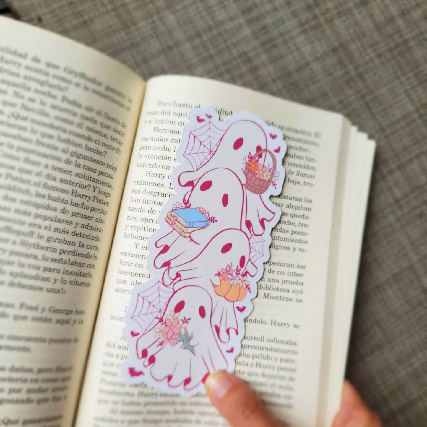 Halloween Pastel Ghost Bookmark