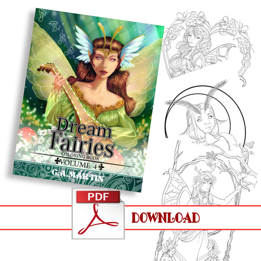 DIGITAL Fairies Vol.4 Coloring Book