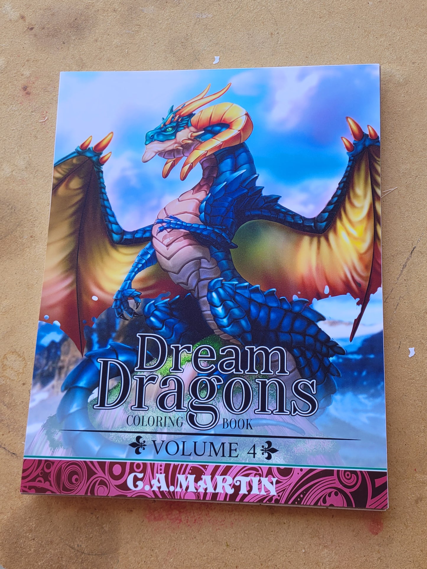 Libro para colorear de dragones de ensueño VOL4