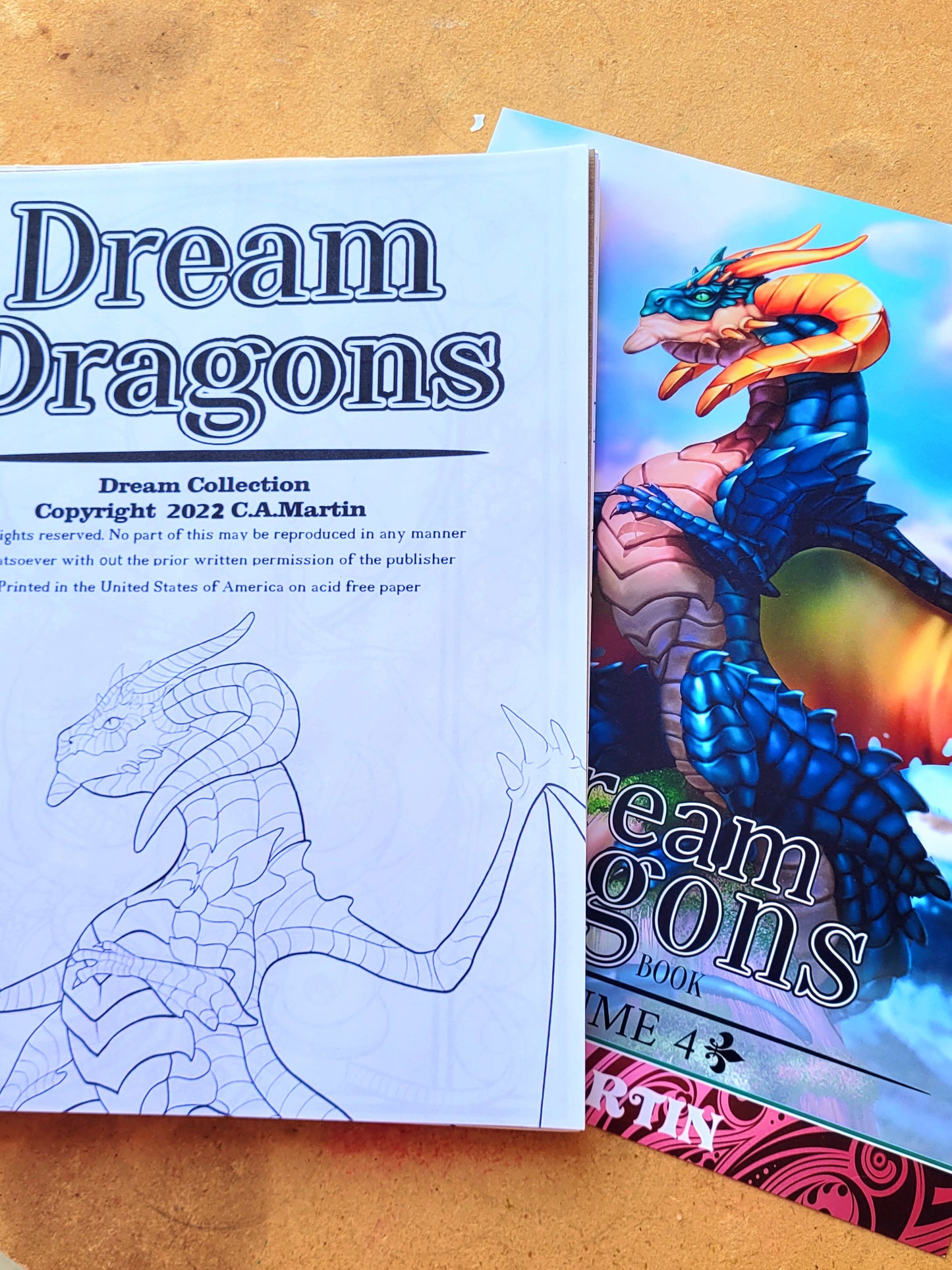 Libro para colorear de dragones de ensueño VOL4