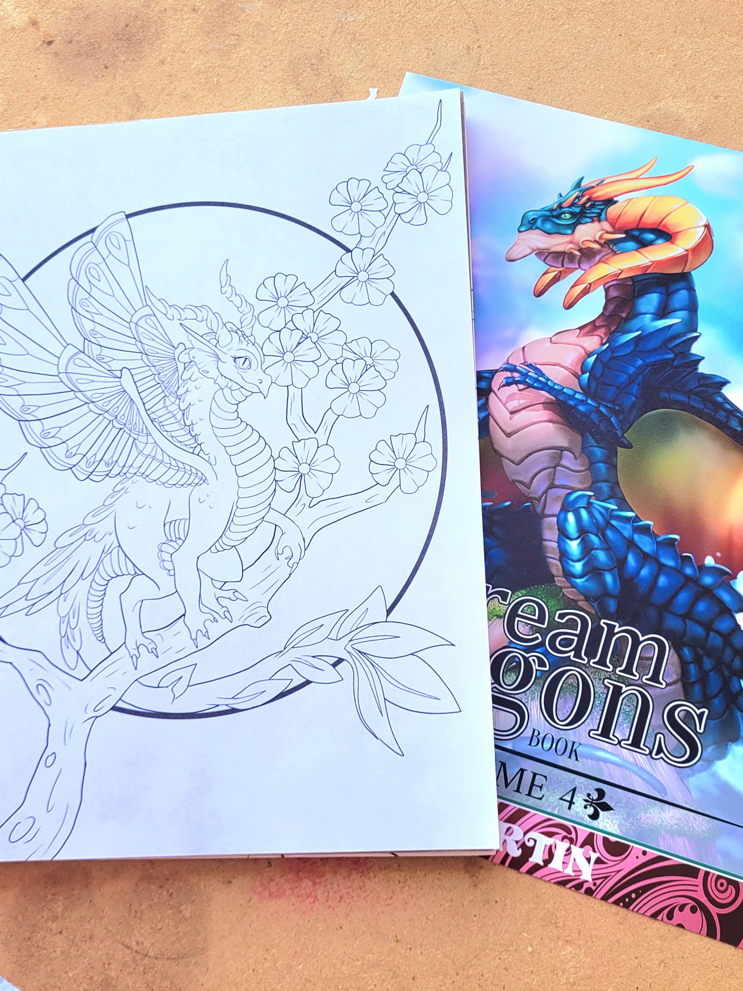 Libro para colorear de dragones de ensueño VOL4